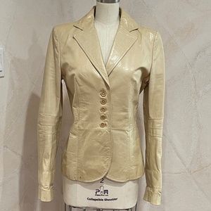 Vintage Patrizia Pepe Leather Blazer